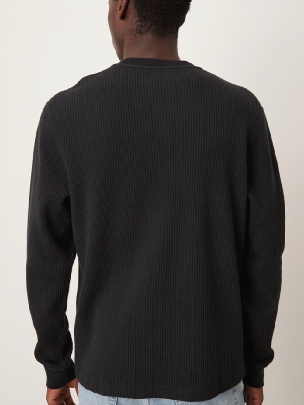 💐NWT💐 Abercrombie & Fitch long sleeve waffle texture Henley top - size XL - Picture 2 of 9